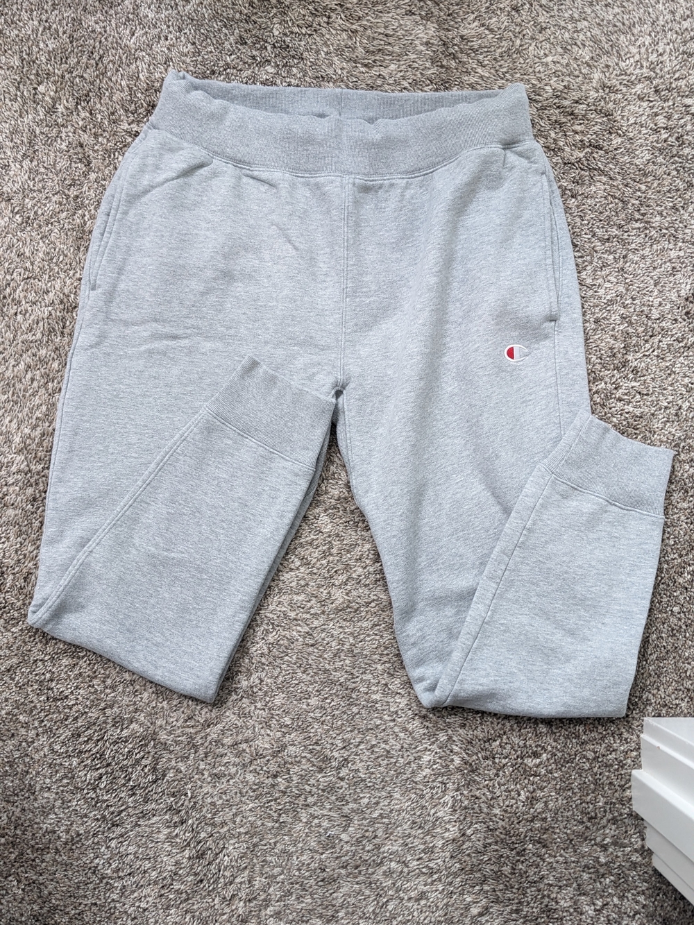 Champion Women's Light Gray Logo Joggers